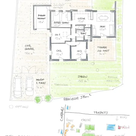 Hébergement de vacances Maison Familiale Meublée Avec Jardin